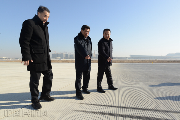 你好,校飞001 北京大兴国际机场首场飞行校验