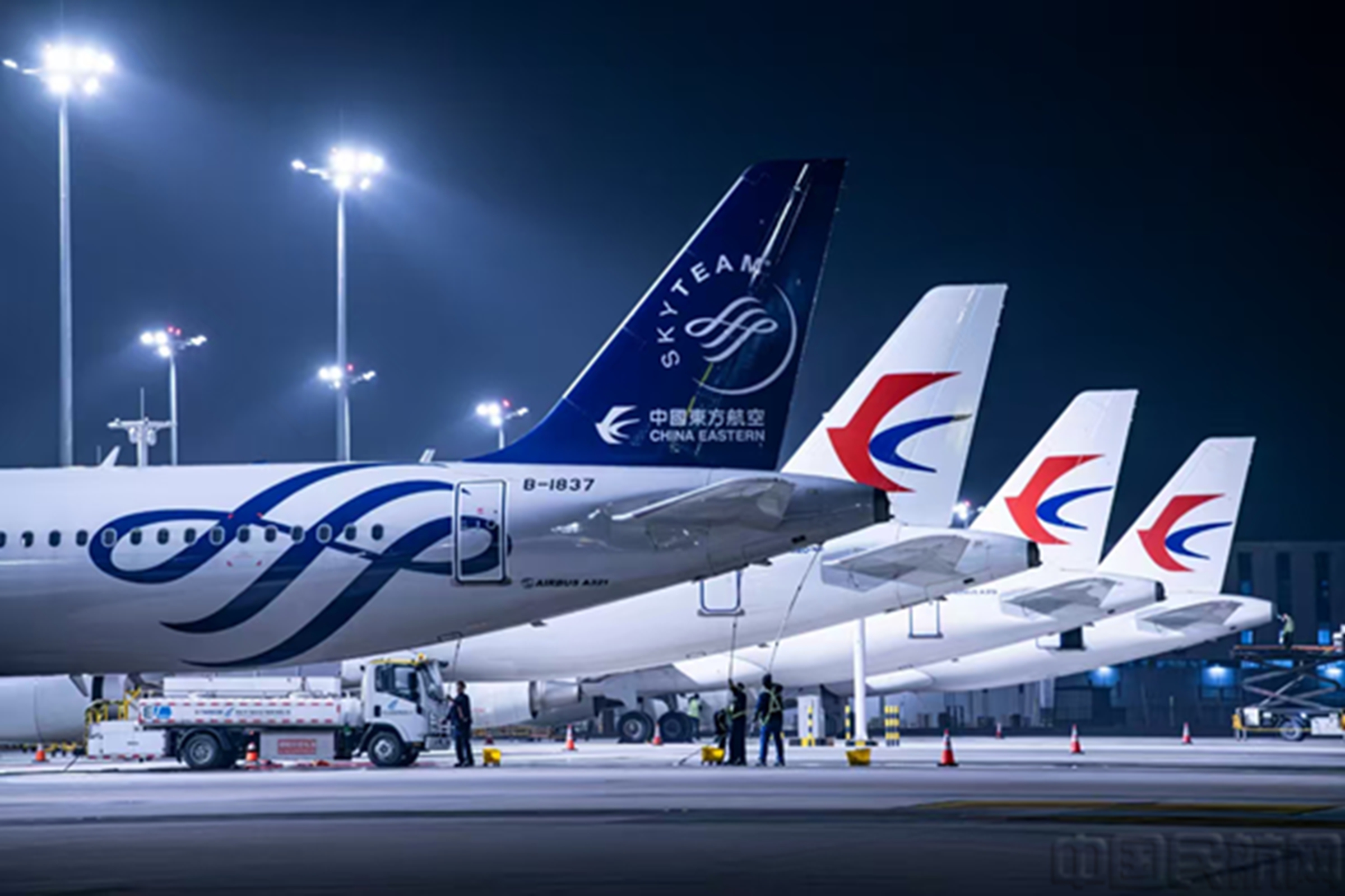 天合联盟成员中国东方航空的机队-东航供图