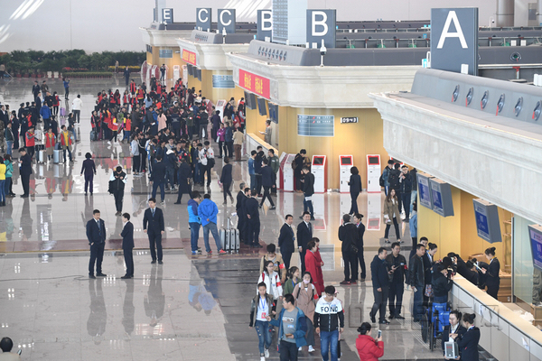 哈尔滨机场T2月底启用 新增30个值机柜台