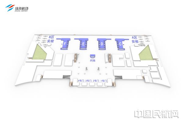 珠海机场值机岛区域示意图.jpg 珠海机场值机岛区域示意图.jpg