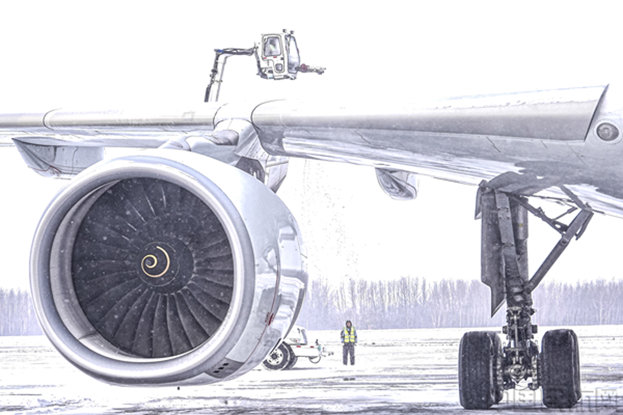 “卷雪”重来 长春机场无畏风雪 保障旅客顺畅出行