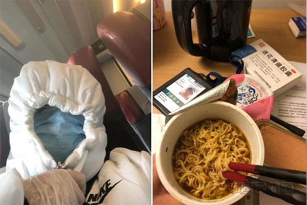 穿防护服赶路,餐点赶时间吃泡面,是米兰前方东航员工常有的状态-东航供图1.jpg 穿防护服赶路,餐点赶时间吃泡面,是米兰前方东航员工常有的状态-东航供图1.jpg