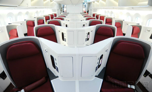 海南航空波音787-9梦想飞机公务舱