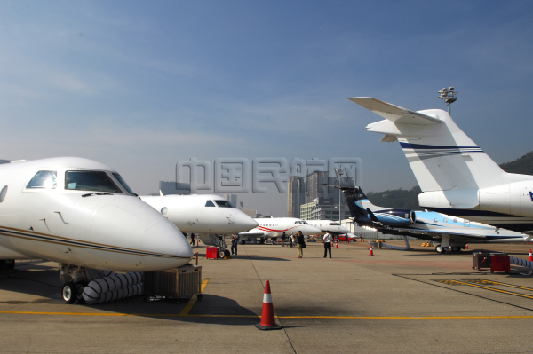 2013年11月1日，澳门公务机航展（赵晓兵拍摄）