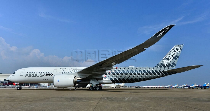 空客A350（褚文铭/摄）