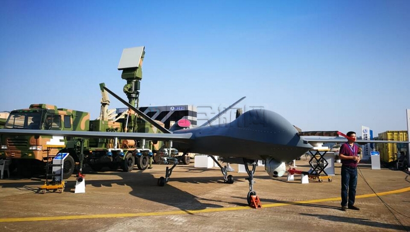 珠海航展展出CH-5中空长航时无人机系统（赵晓兵拍摄）