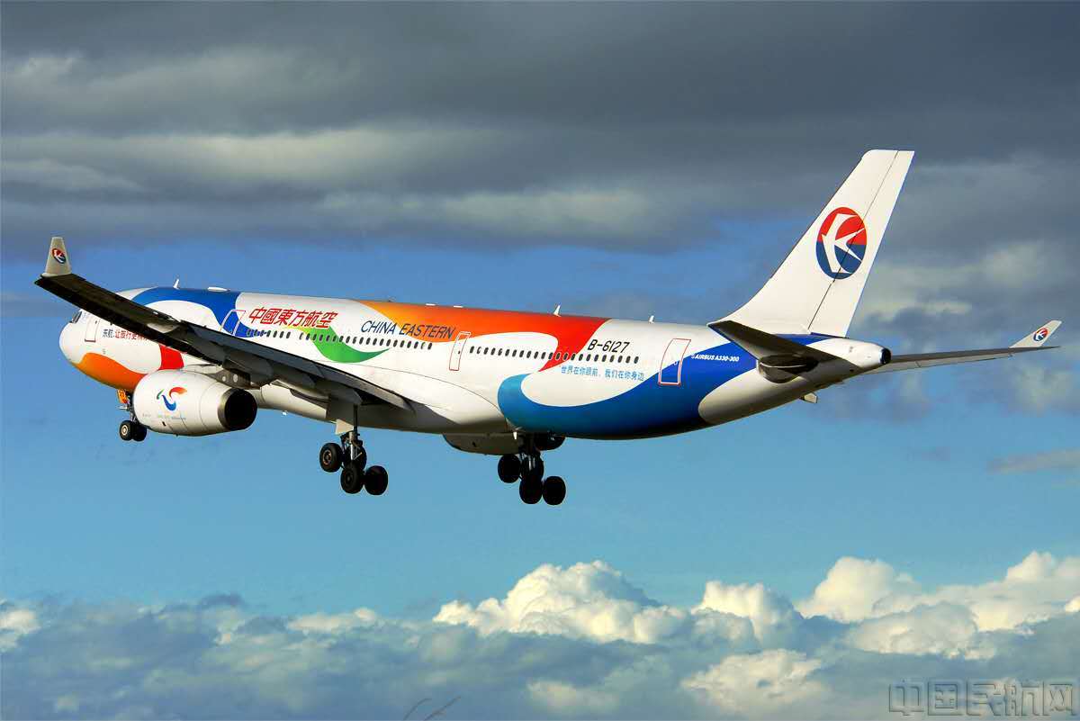 东航的世博志愿者号飞机 空客A330（周霄飞/摄）.jpg