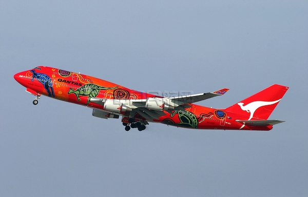 澳洲航空 B747 袋鼠之梦 （陈北/摄）