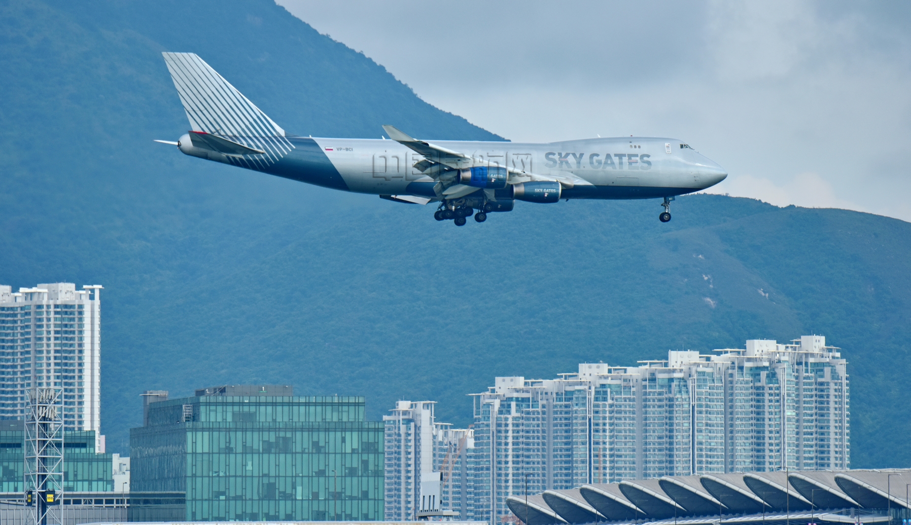俄罗斯SKY GateB744货机（李方虹/摄）