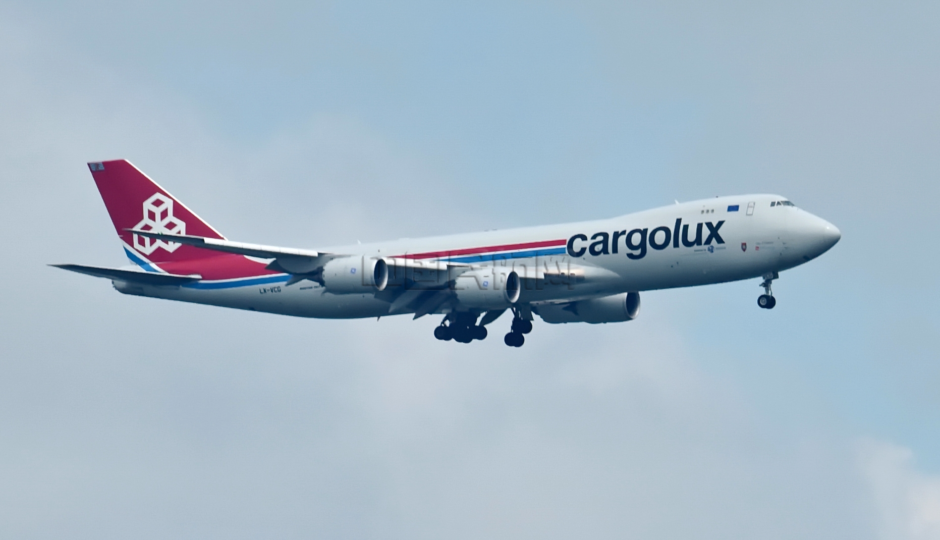 卢森堡B747-800（李方虹/摄）